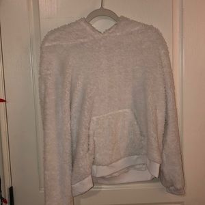 fuzzy hoodie